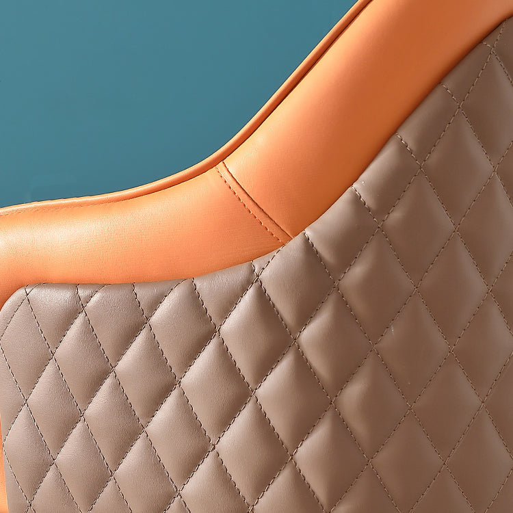 Glam Leather Bar Stool Backrest Counter Stool for Bristol with Metal Legs