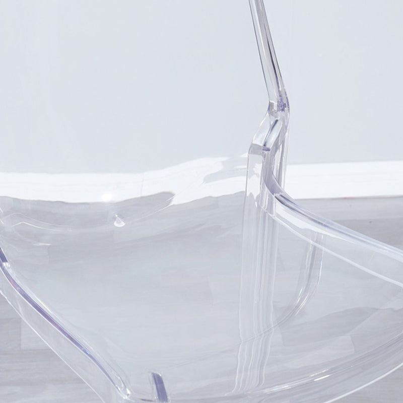 Industrial Bar Stool Acrylic Backrest Counter Stool for Living Room