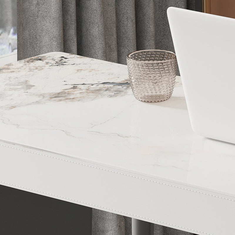 Sintered Stone Bistro Bar Table Modern Double Pedestal Bar Table for Home