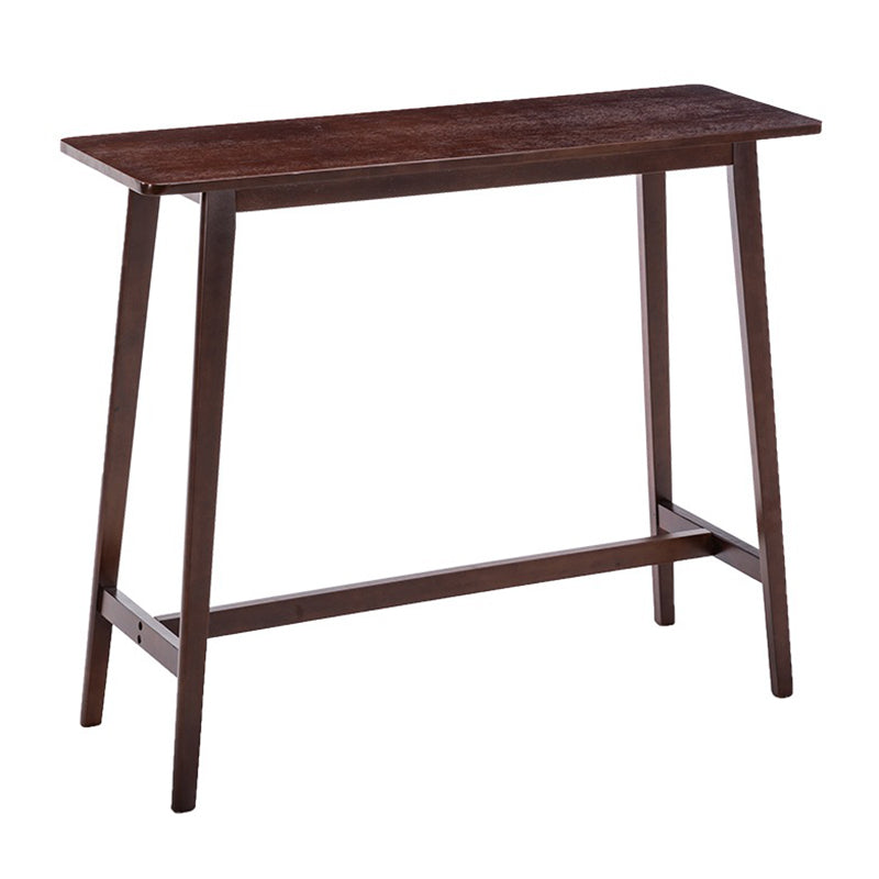 Modern Style Bistro Bar Table Solid Wood Rectangle Bar Table for Home