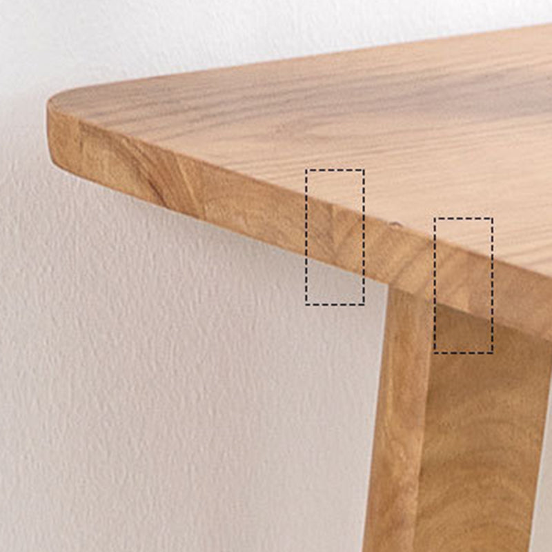 Modern Style Bistro Bar Table Solid Wood Rectangle Bar Table for Home