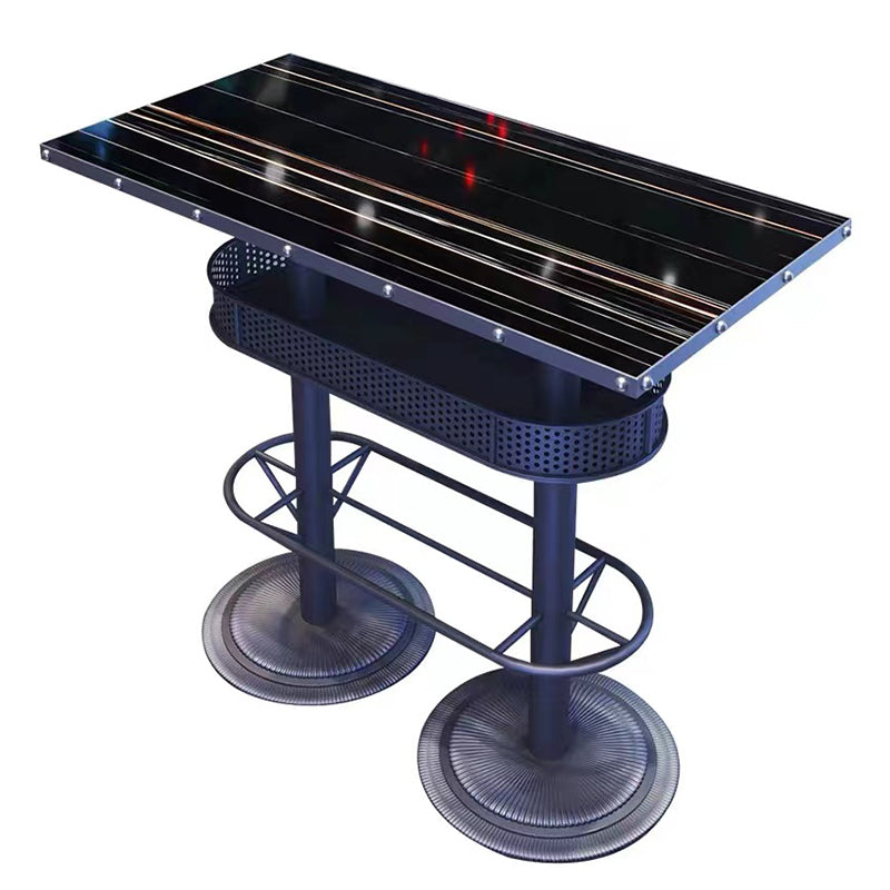 Industrial Style Bistro Bar Table Metal Base Bar Table for Bar