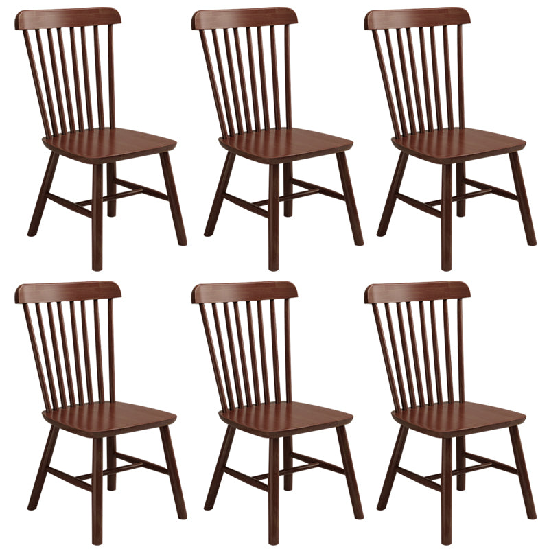 Wood Side Dining Chairs 18.5" Wide Wishbone Armless Chair Set