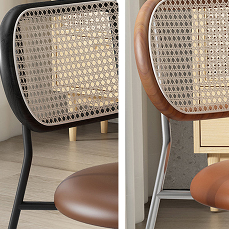 Contemporary Indoor-Outdoor Side Chair Upholstered Armless Dining Chairs