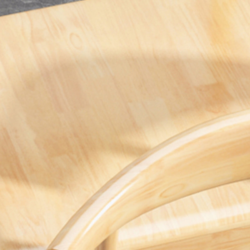 Wood Modern Style Side Chair Open Back Armless Chair for Home Use