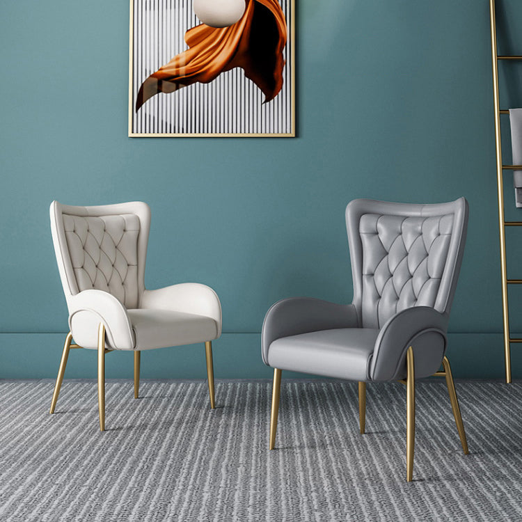 Glam Style Parsons Dining Arm Chair High Back Home Dining Chair