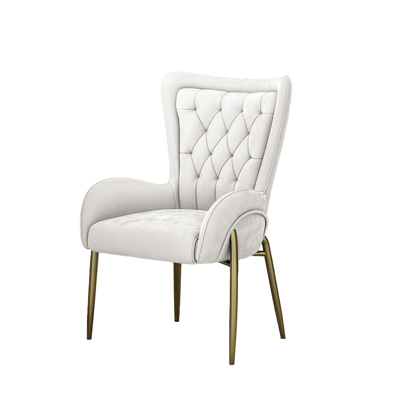 Glam Style Parsons Dining Arm Chair High Back Home Dining Chair