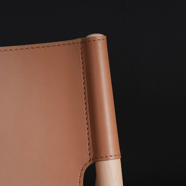 Contemporary Side Chair Wood Solid Back Dining Room Chair for Indoor