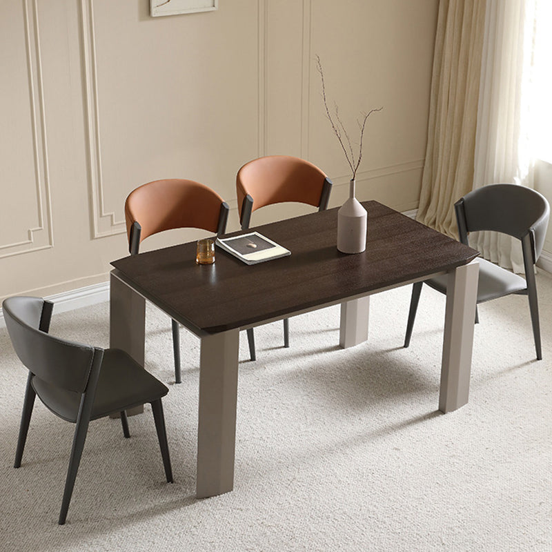 Industrial Side Chair Metal Open Back Dining Room Chair for Dining Room