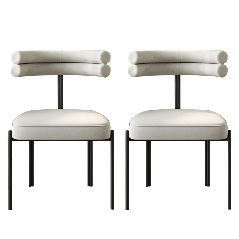 Industrial Style Side Chair Ladder Back Metal Dining Room Chair for Home