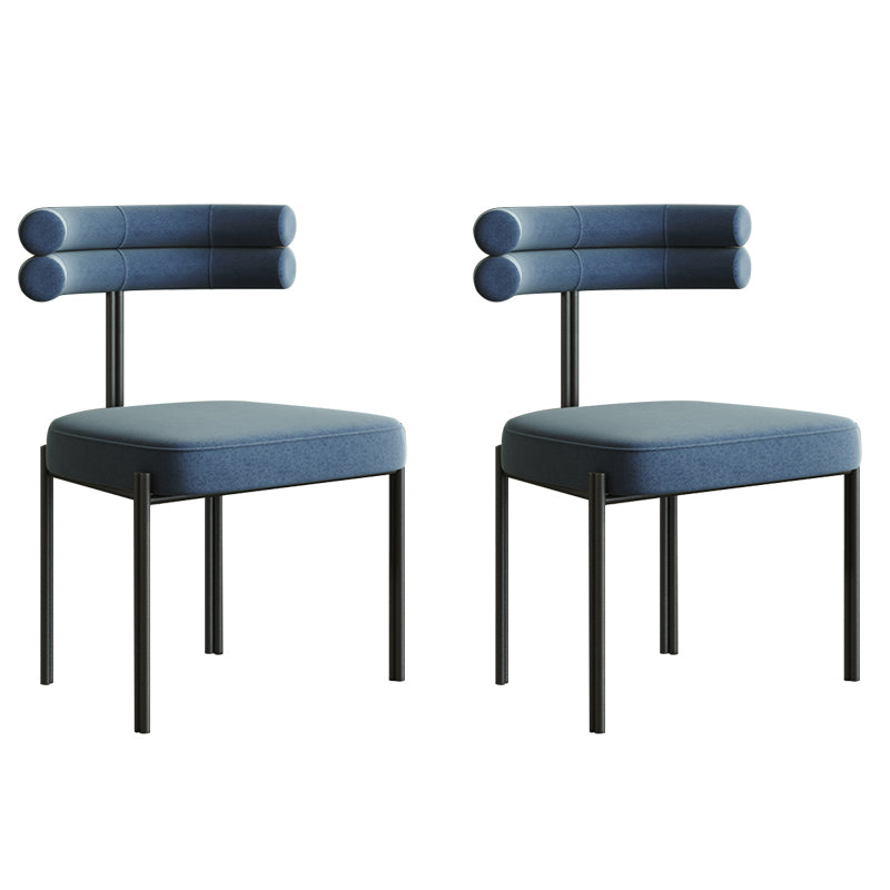 Industrial Style Side Chair Ladder Back Metal Dining Room Chair for Home