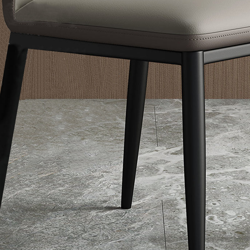 Industrial Style Side Chair Wingback Metal Dining Room Chair for Kitchen