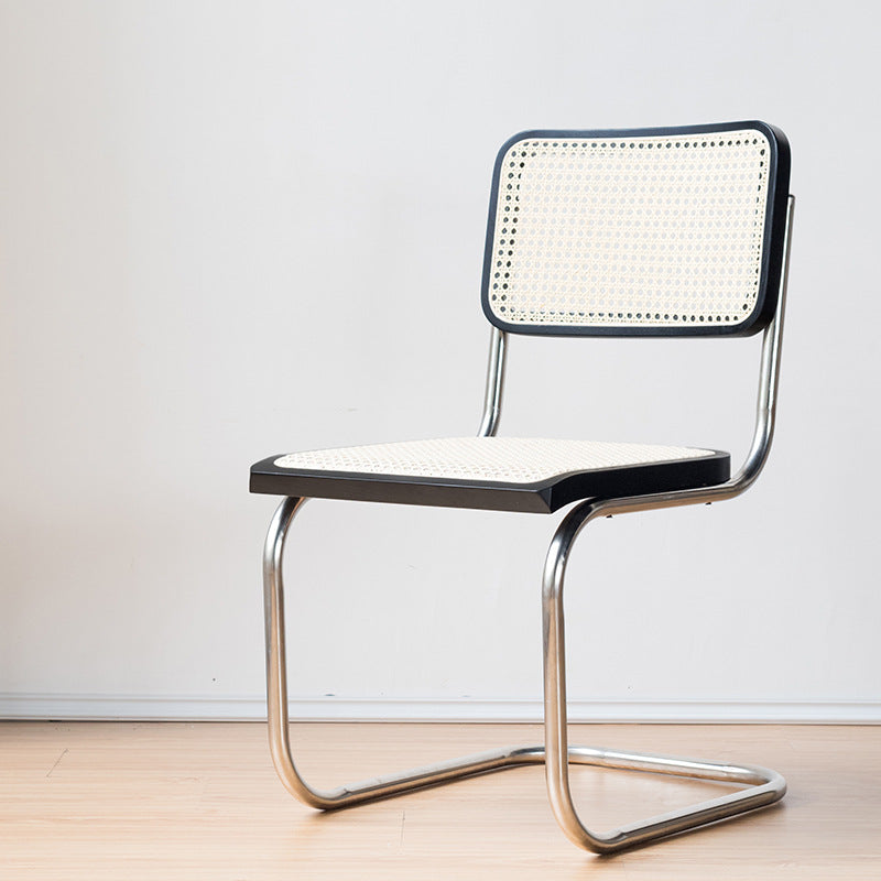 Modern Style Chair Metal Open Back Dining Room Chair for Kitchen