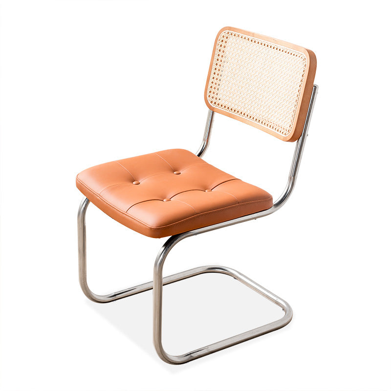 Modern Style Chair Metal Open Back Dining Room Chair for Kitchen