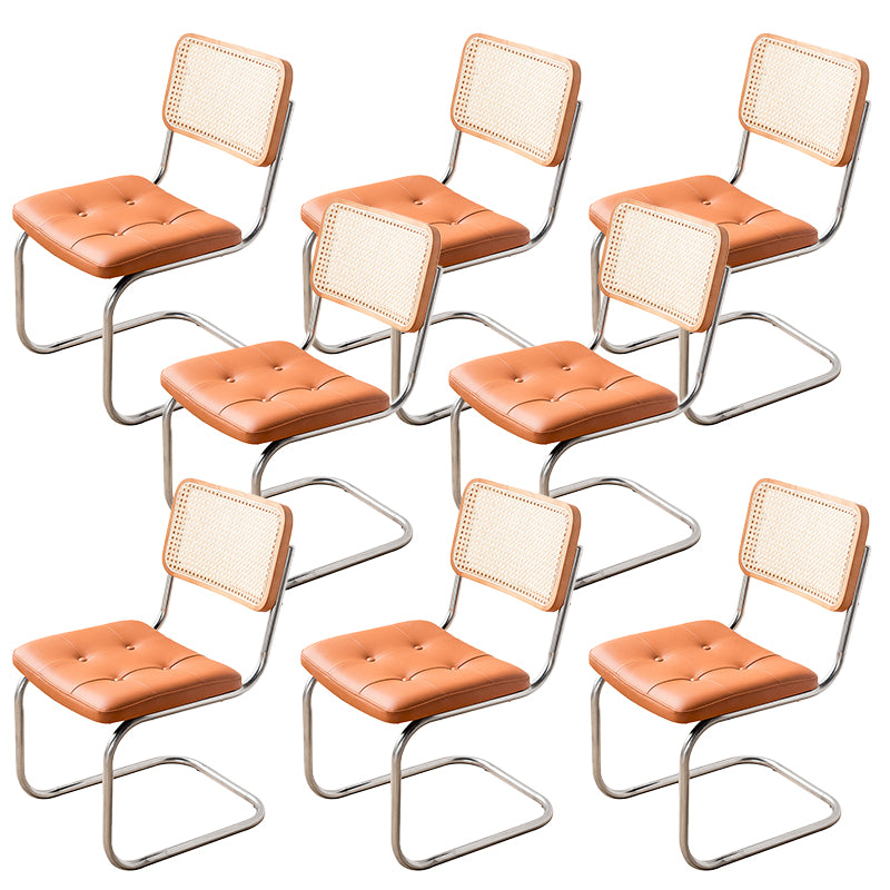 Modern Style Chair Metal Open Back Dining Room Chair for Kitchen