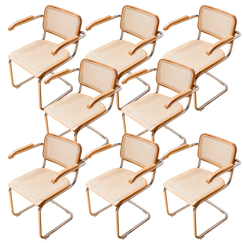 Modern Style Chair Metal Open Back Dining Room Chair for Kitchen