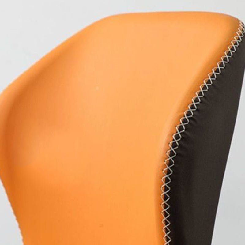 Faux Leather Dining Chairs 17.3" Wide Wingback Parsons Chair Set