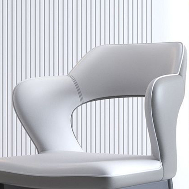 Metal Modern Style Side Chair Open Back Dining Side Chair Set