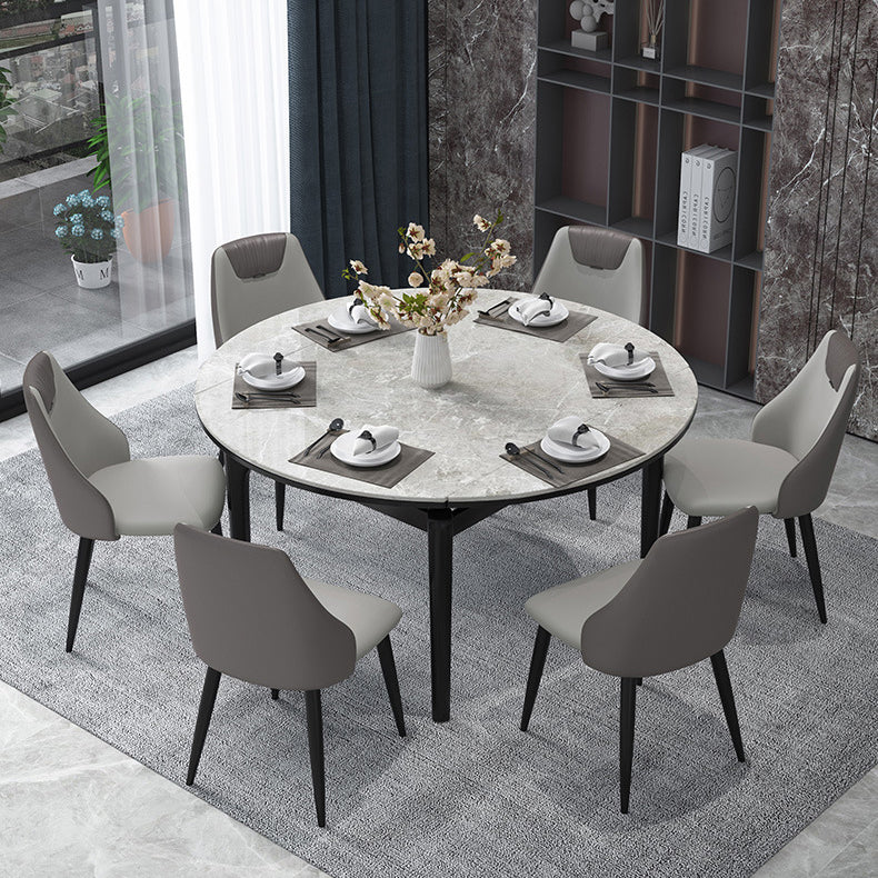 Faux Leather Industrial Chair Parsons Arm Chair for Dining Room