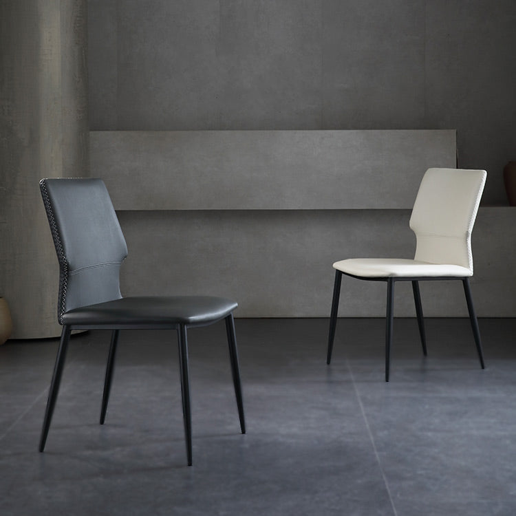 Industrial Wingback Dining Side Chair Dining Room Indoor Armless Chair