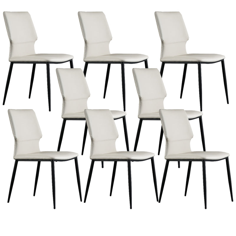 Industrial Wingback Dining Side Chair Dining Room Indoor Armless Chair