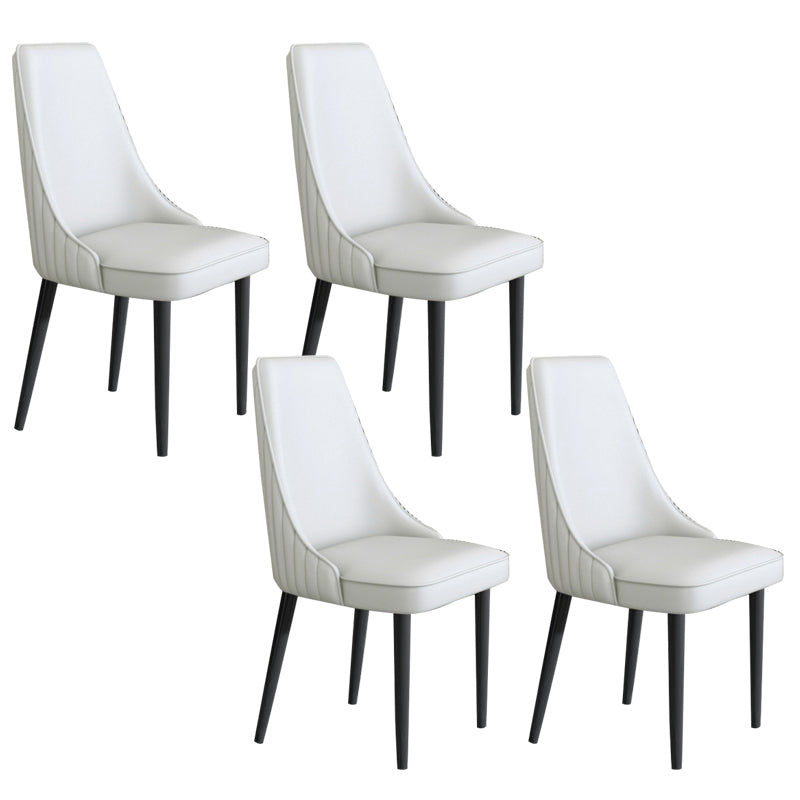 Faux Leather Dining Chair Parsons Home Arm Dining Side Chair