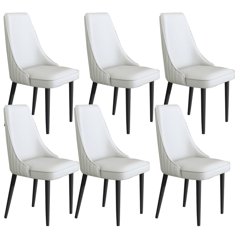 Faux Leather Dining Chair Parsons Home Arm Dining Side Chair