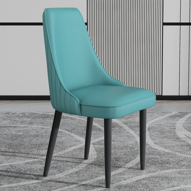 Faux Leather Dining Chair Parsons Home Arm Dining Side Chair