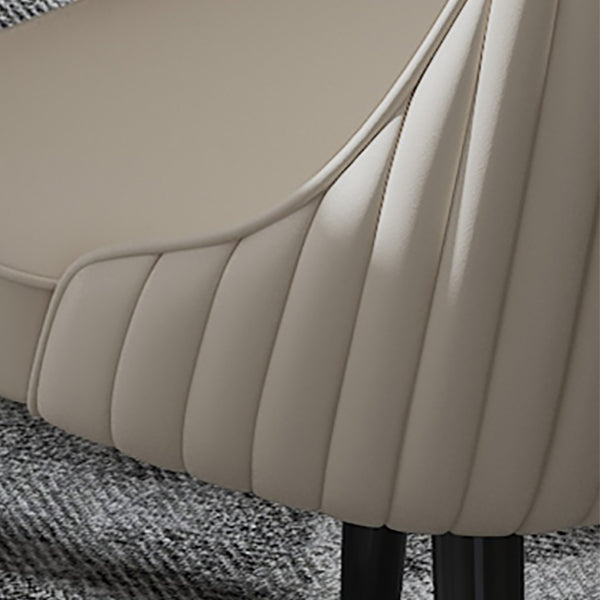 Faux Leather Dining Chair Parsons Home Arm Dining Side Chair