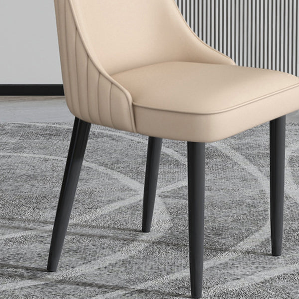 Faux Leather Dining Chair Parsons Home Arm Dining Side Chair