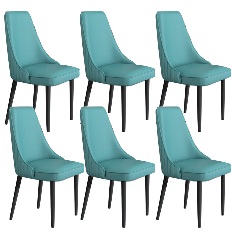 Faux Leather Dining Chair Parsons Home Arm Dining Side Chair