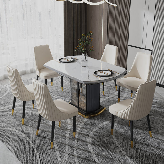 Faux Leather Dining Chair Parsons Home Arm Dining Side Chair