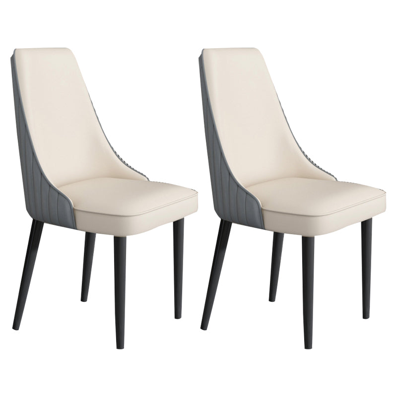 Faux Leather Dining Chair Parsons Home Arm Dining Side Chair