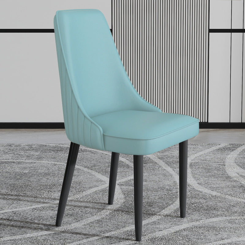 Faux Leather Dining Chair Parsons Home Arm Dining Side Chair