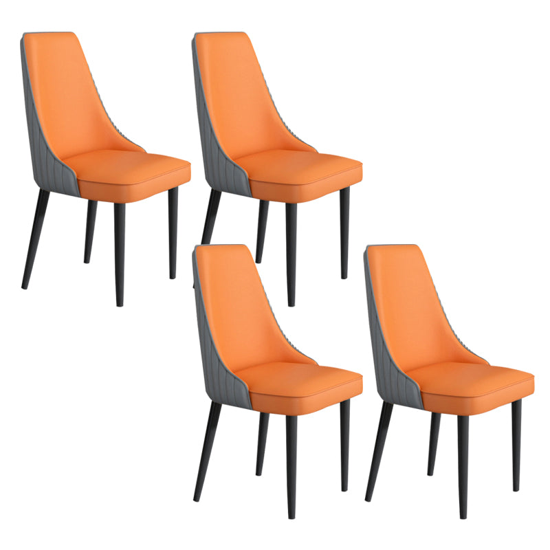 Faux Leather Dining Chair Parsons Home Arm Dining Side Chair