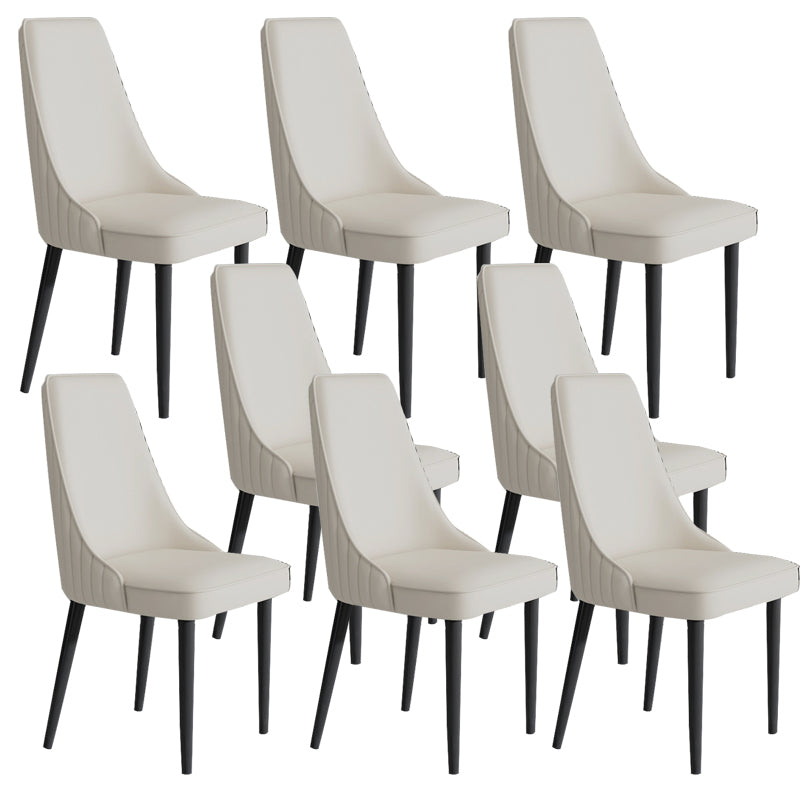 Faux Leather Dining Chair Parsons Home Arm Dining Side Chair