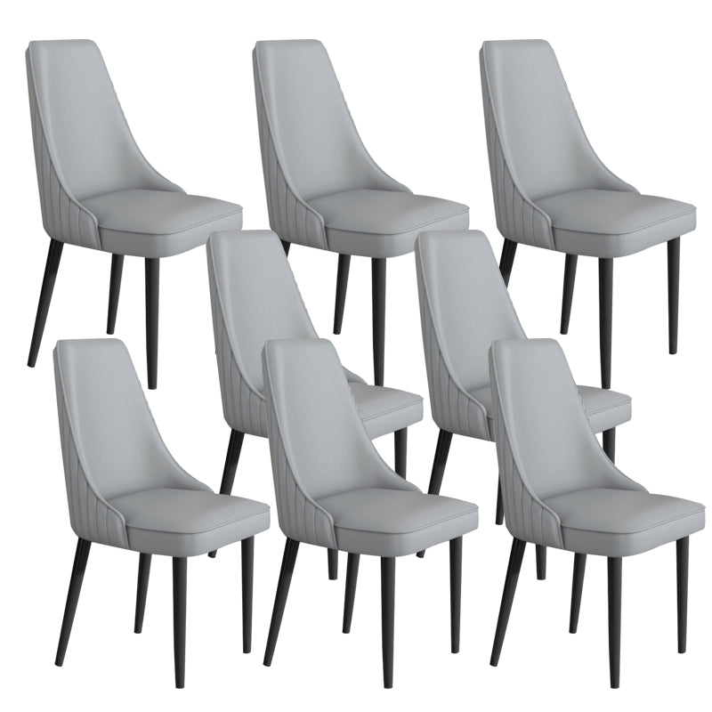 Faux Leather Dining Chair Parsons Home Arm Dining Side Chair