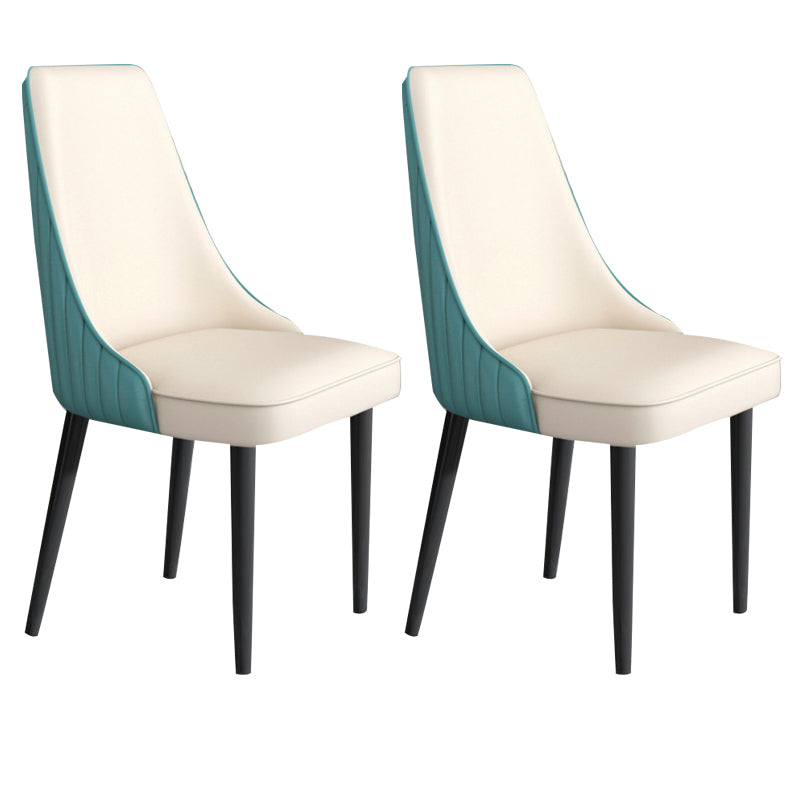 Faux Leather Dining Chair Parsons Home Arm Dining Side Chair