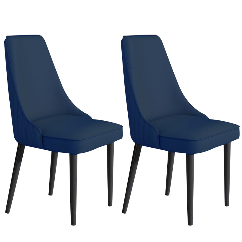 Faux Leather Dining Chair Parsons Home Arm Dining Side Chair