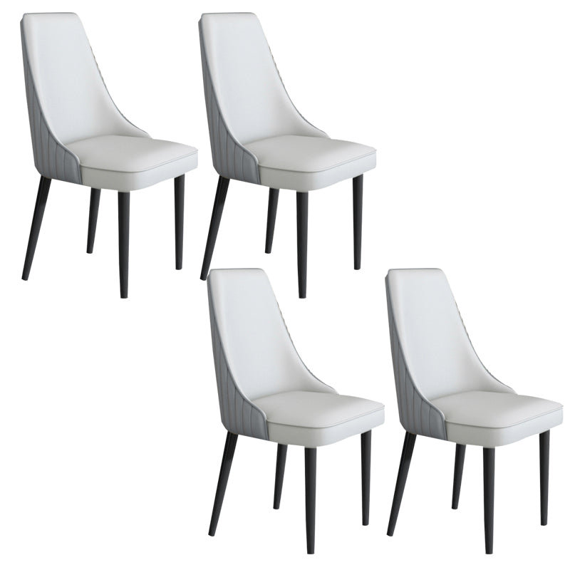 Faux Leather Dining Chair Parsons Home Arm Dining Side Chair