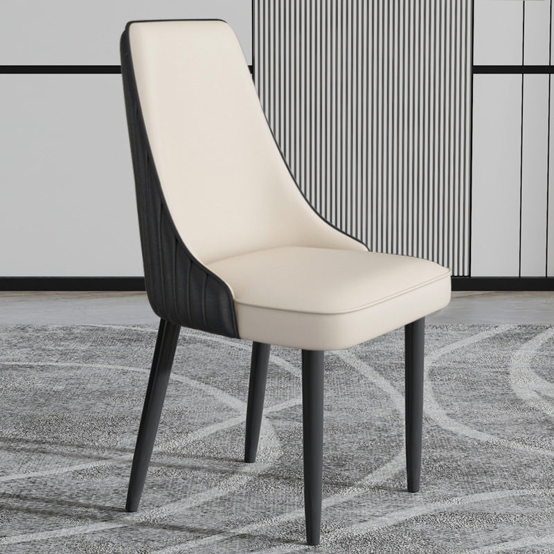 Faux Leather Dining Chair Parsons Home Arm Dining Side Chair