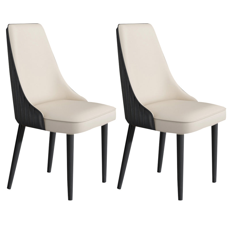 Faux Leather Dining Chair Parsons Home Arm Dining Side Chair