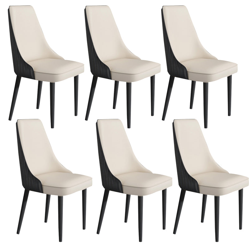 Faux Leather Dining Chair Parsons Home Arm Dining Side Chair