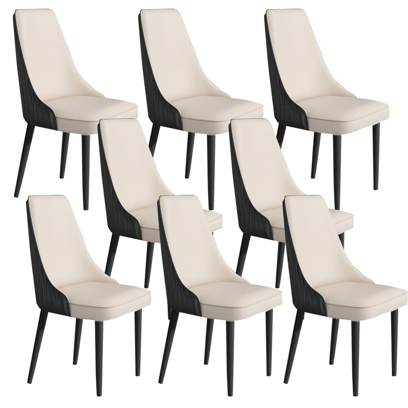 Faux Leather Dining Chair Parsons Home Arm Dining Side Chair