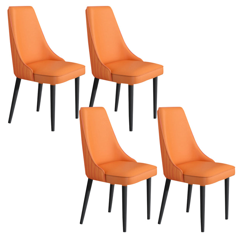 Faux Leather Dining Chair Parsons Home Arm Dining Side Chair