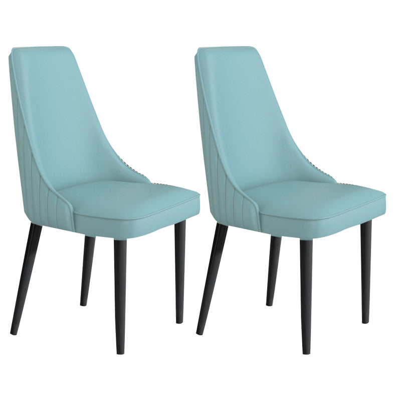 Faux Leather Dining Chair Parsons Home Arm Dining Side Chair