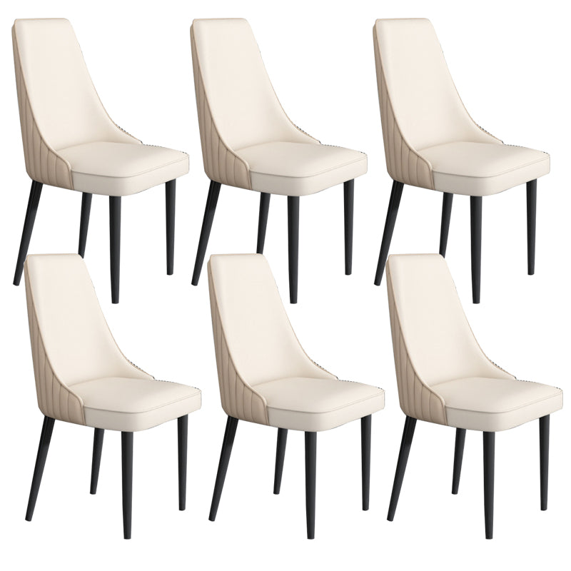 Faux Leather Dining Chair Parsons Home Arm Dining Side Chair