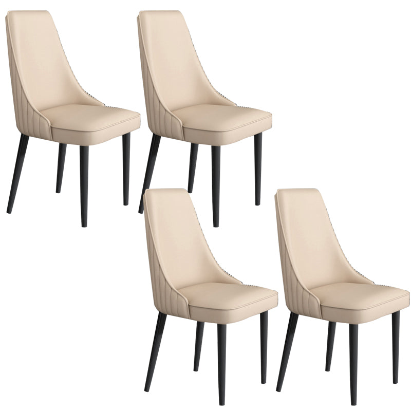 Faux Leather Dining Chair Parsons Home Arm Dining Side Chair