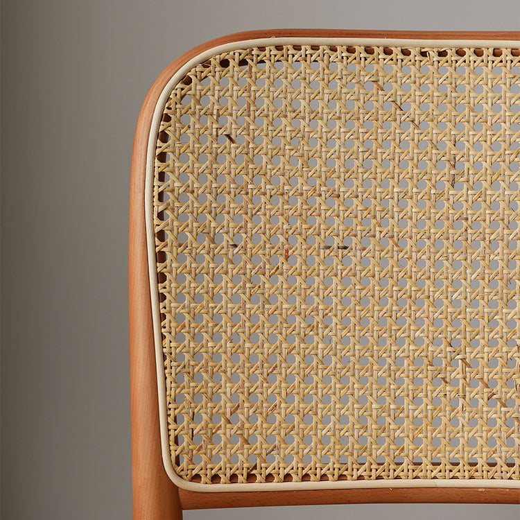 Wood Modern Patio Side Chair Open Back Dining Side Chair for Home