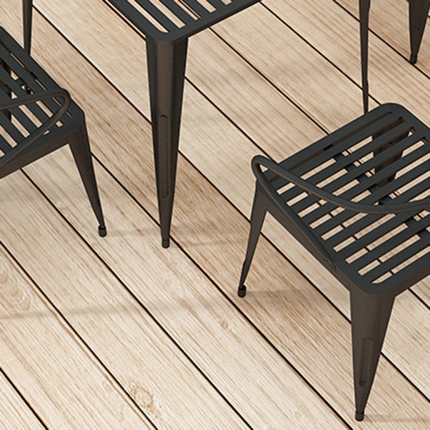 Contemporary Style 1/5/7 Pieces Metal Bistro Set Metal Bistro Table Set for Outdoor